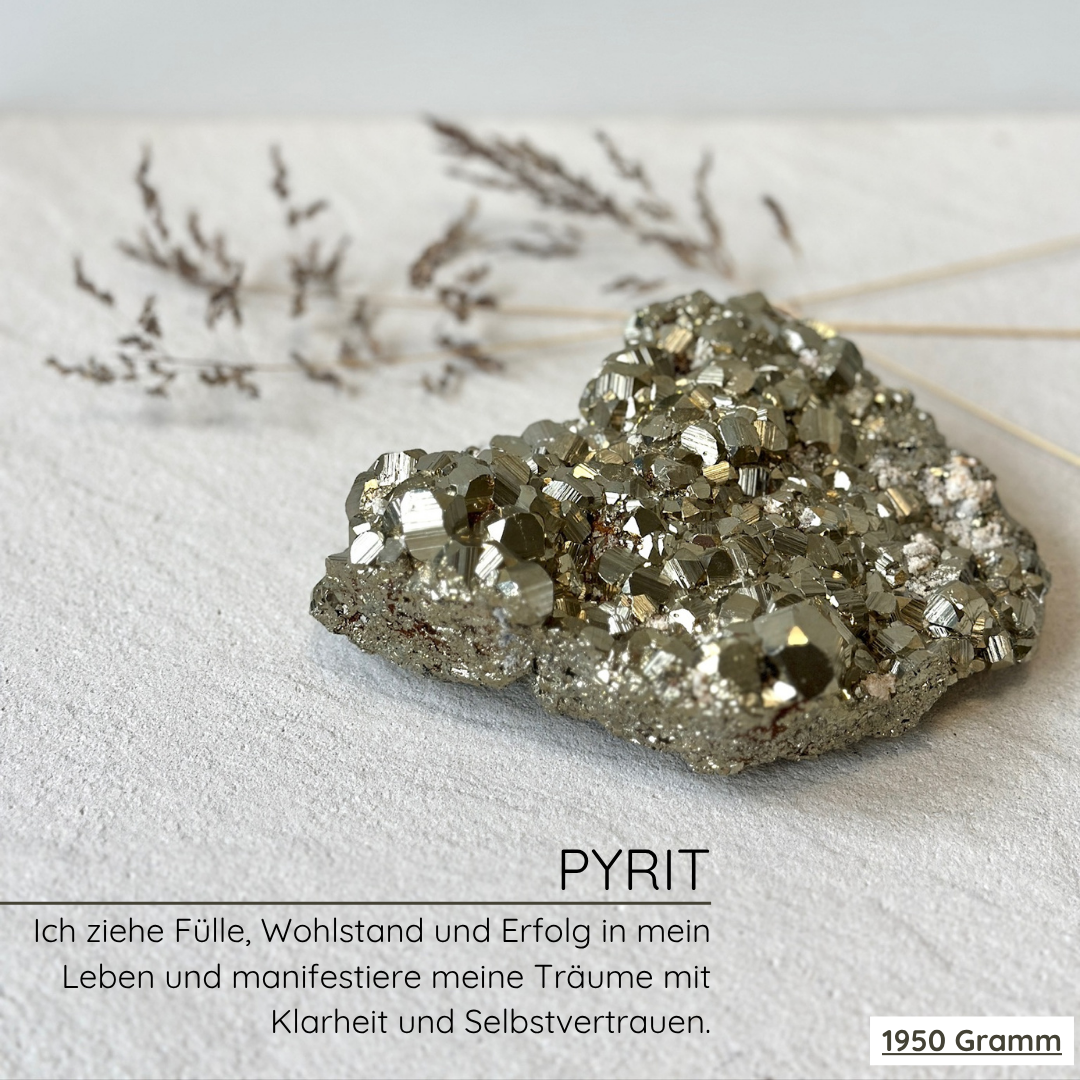 Pyrit Stufe aus Peru in A+ Reinheit