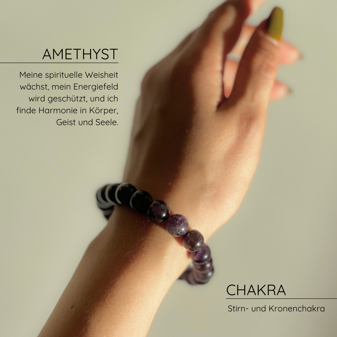 Amethyst Kugelarmband aus Brasilien in A+ Qualität