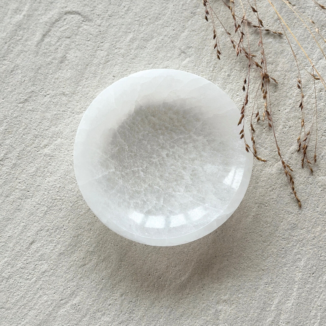 Selenit Schale I Ø 10 cm I Ø 8 cm