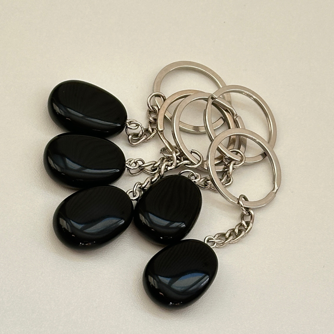 Obsidian Schlüsselanhänger für Schutz