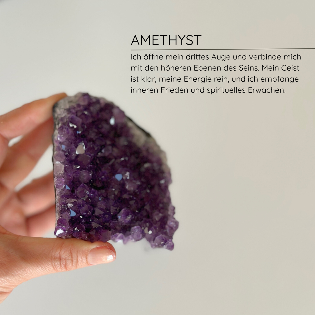 Amethystdrusen aus Uruguay in AA Qualität