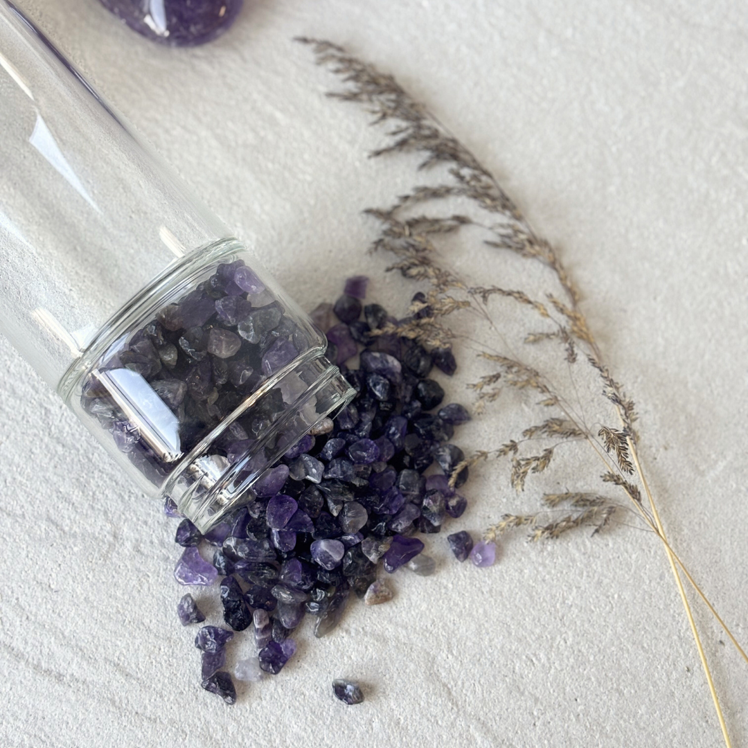 Kristall Trinkflasche Amethyst