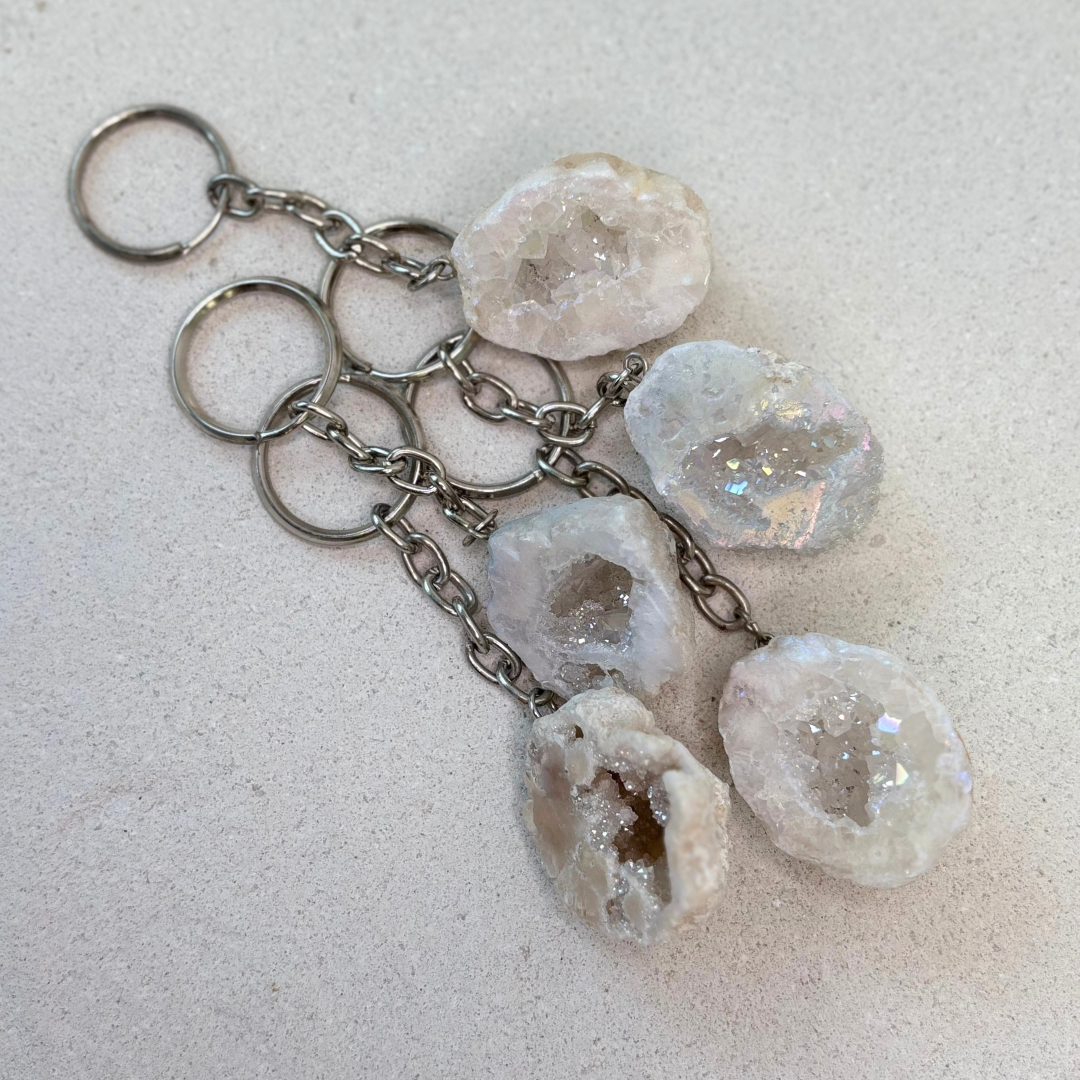 Bergkristall Schlüsselanhänger