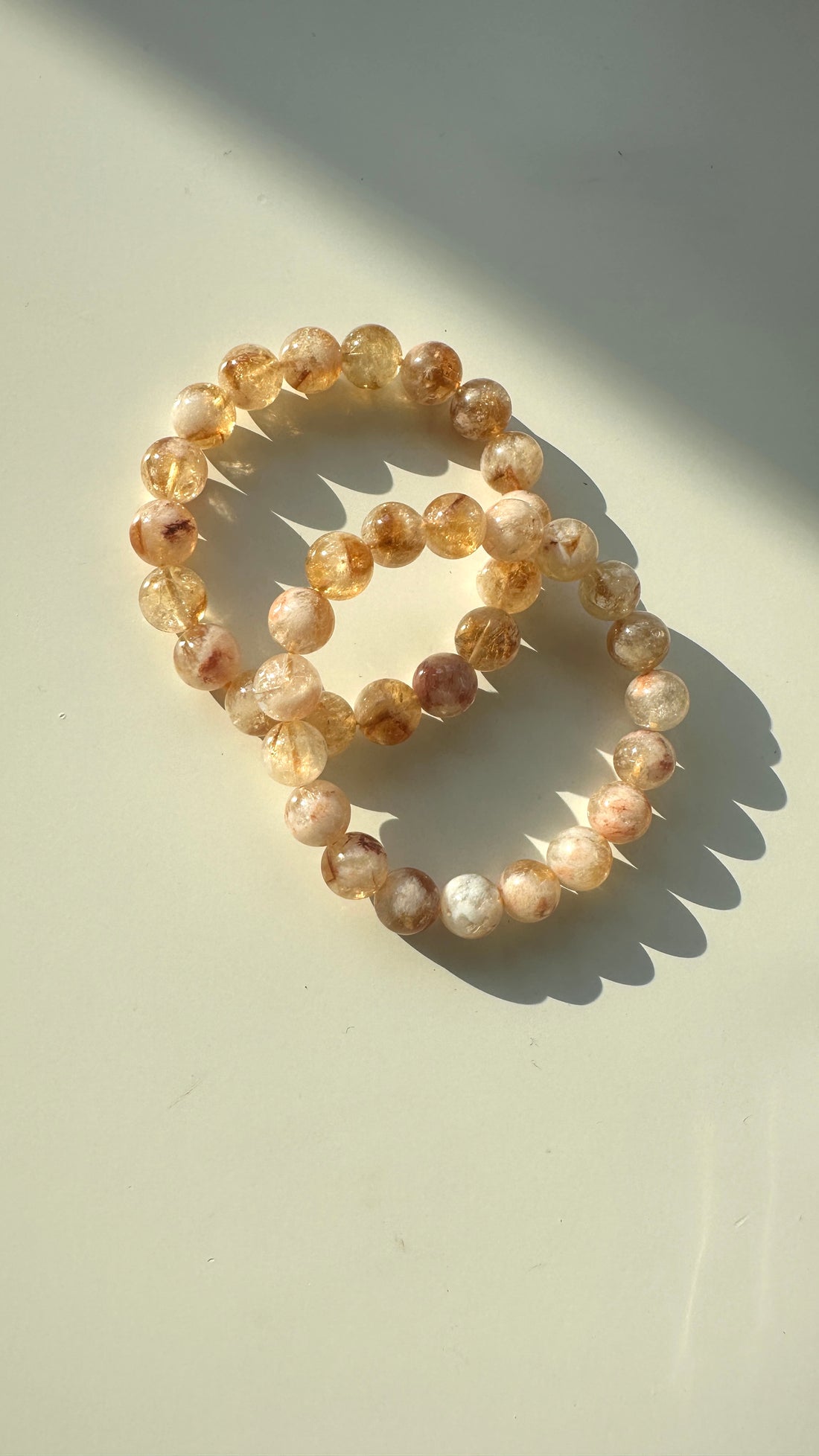 Citrin (gebrannt) Kugelarmband I 10mm