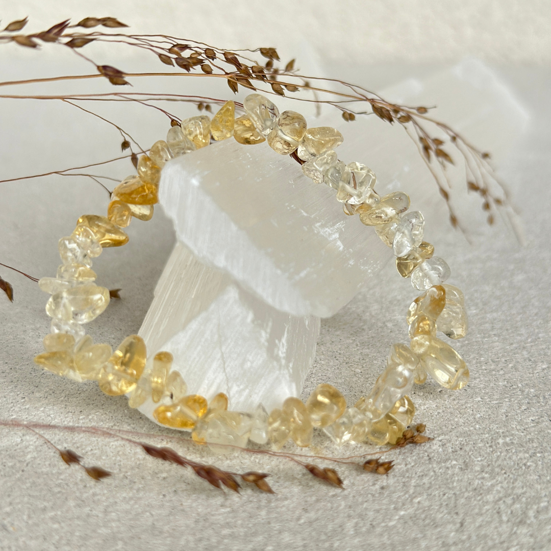 Citrin (gebrannt) Splitterarmband