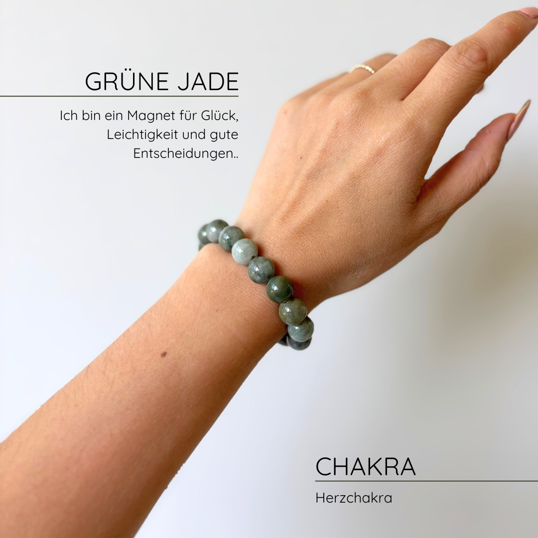 Jade Kugelarmband aus Kanada I 10 mm