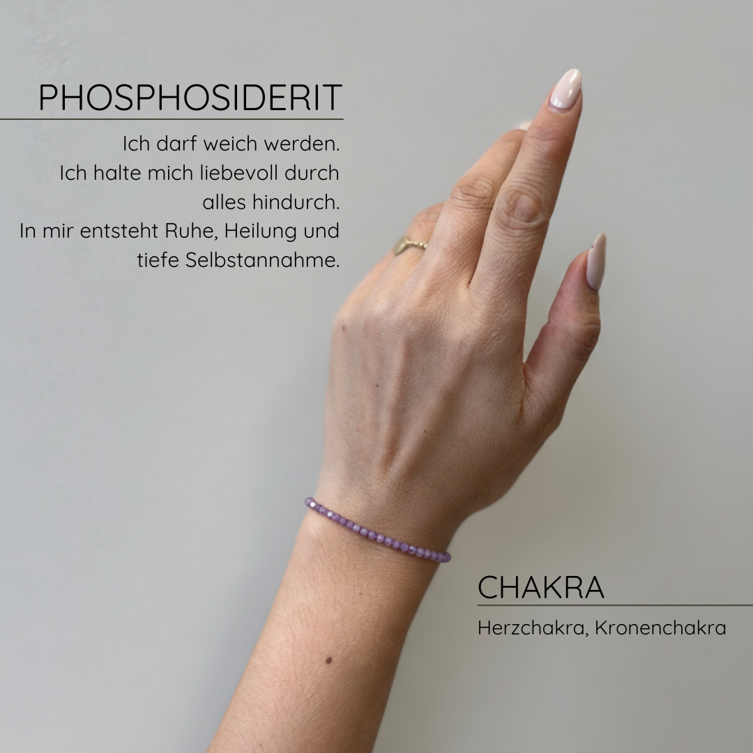 Pure Phosphosiderit Kugelarmband facettiert