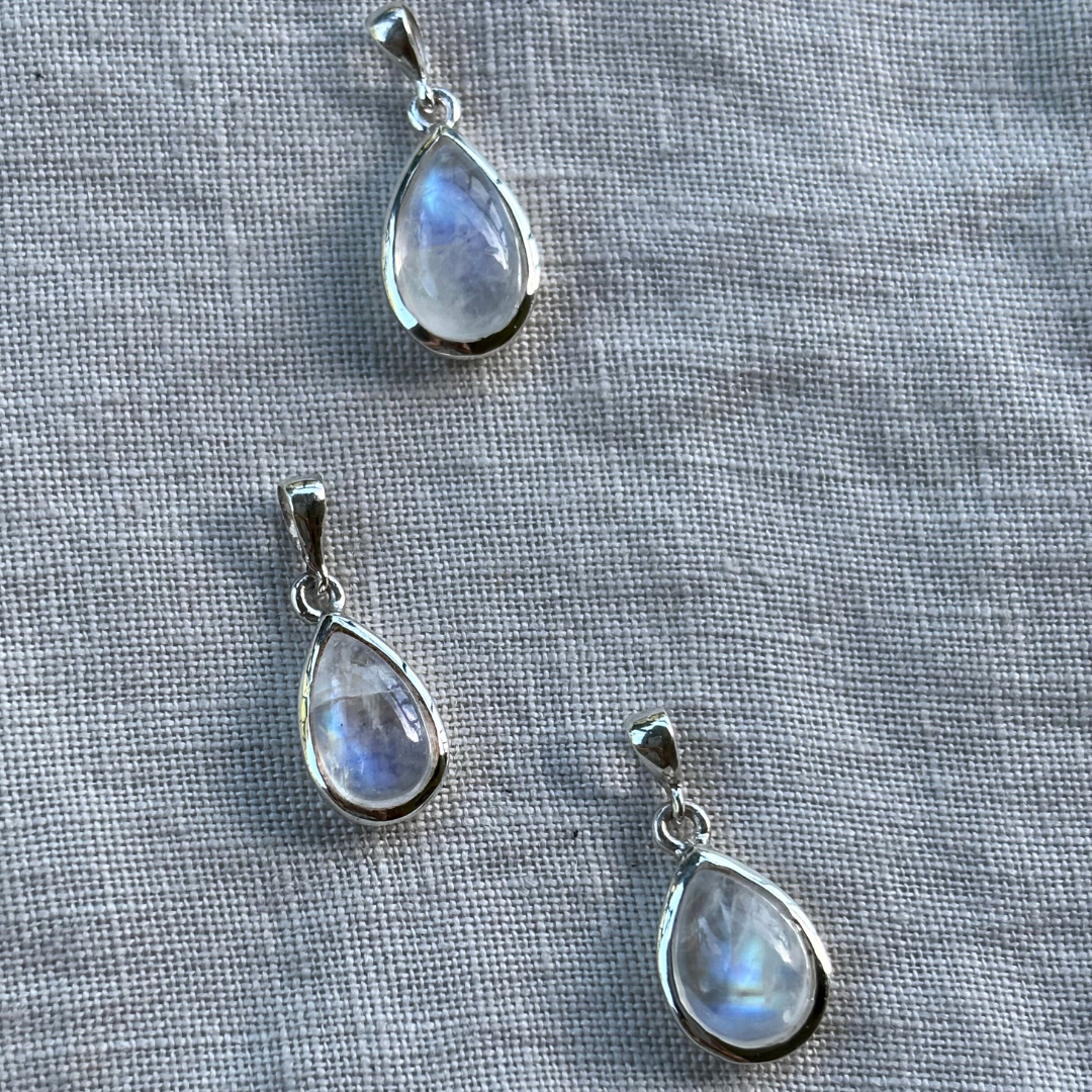 Mondsteinanhänger aus Sri Lanka 925er Silber